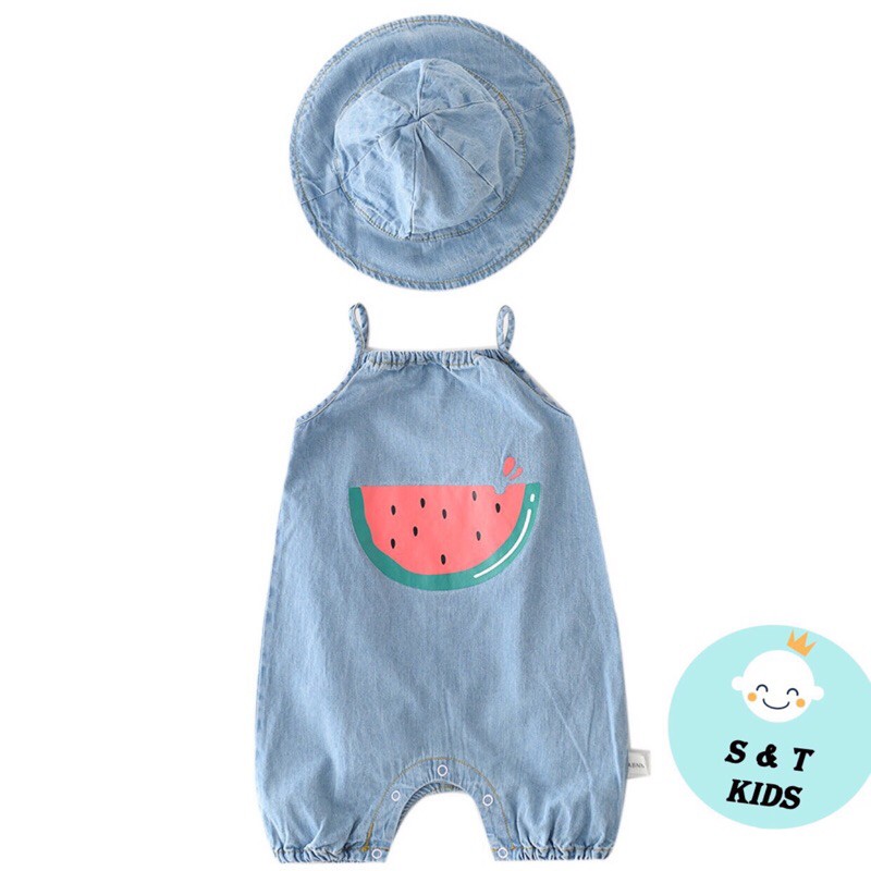 - Body dưa hấu kèm mũ tông xuyệt tông. jean giấy nhẹ nhàng, mát mẻ cho ngày hè | BigBuy360 - bigbuy360.vn