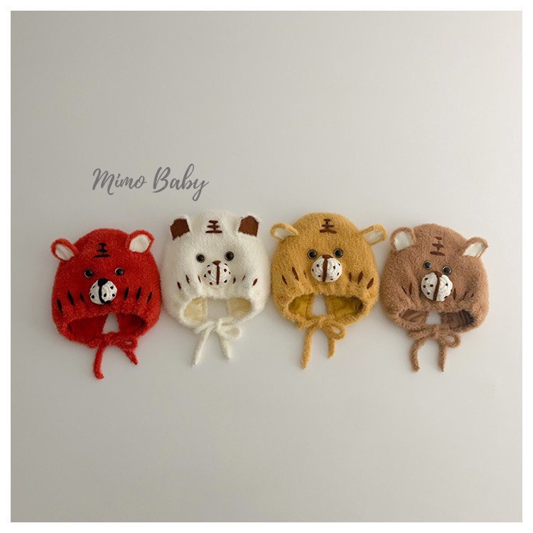 Mũ nón len lông mùa đông hình chú hổ dễ thương cho bé ML193 Mimo Baby
