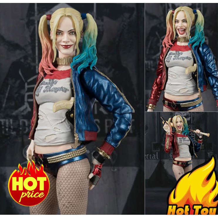 🌟GIÁ HỦY DIỆT🌟 Mô Hình Harley Quinn Suicide Squad SHF - S.H. Figuarts Full Box - Có Tặng Kèm Base