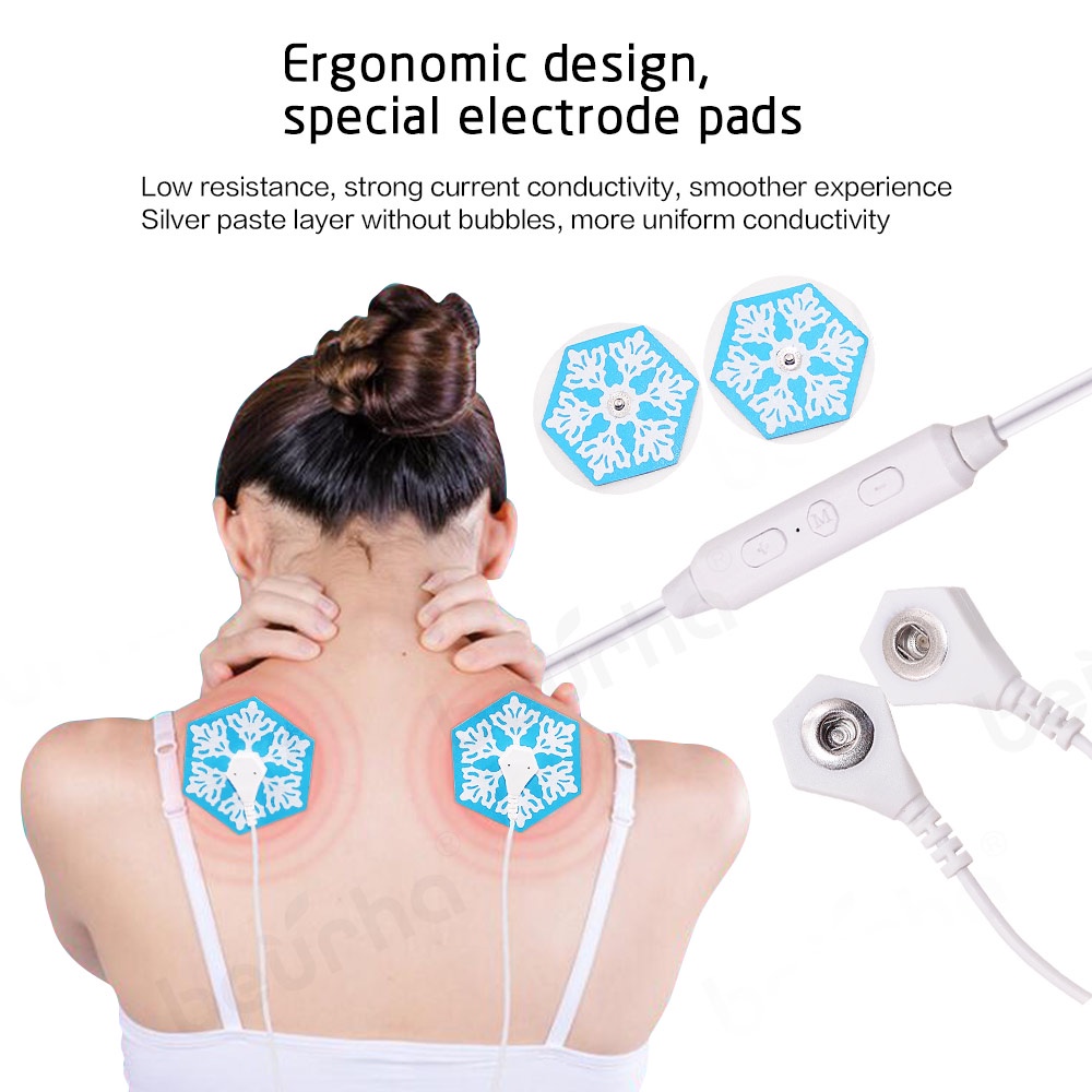 Máy Massage Cơ Thể Mini 6 Chế Độ Kích Thích Cơ Bắp Cho Android IOS Type-C