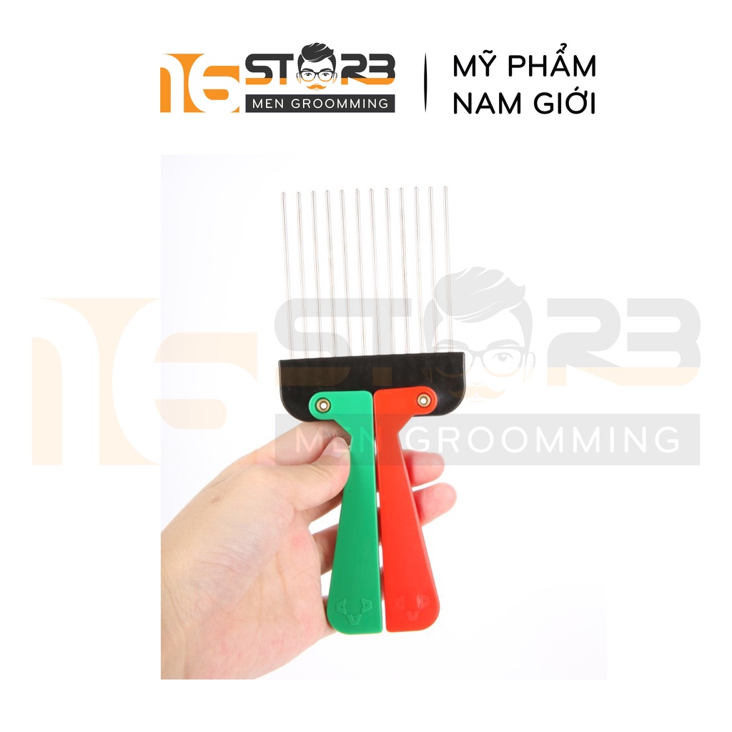 Lược Xỉa Tạo Phồng &amp; Chải Pomade Cao Cấp Afro Pick Gấp Gọn