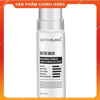 Mặt nạ thải độc trắng da công nghệ than hoạt tính-detox mask