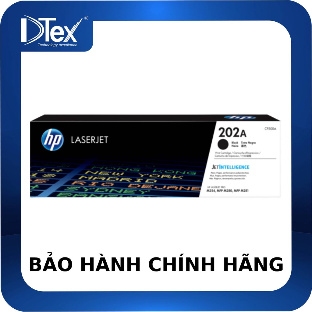 Mực in HP 202A Black Original LaserJet Toner Cartridge(CF500A) - Hàng Chính Hãng