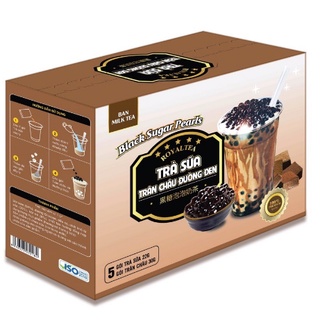 Trà sữa trân châu royal tea chân trâu đường đen