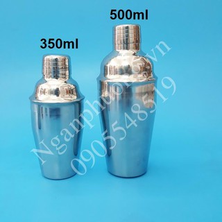 Bình lắc pha chế Cocktail - Shaker 350ml inox