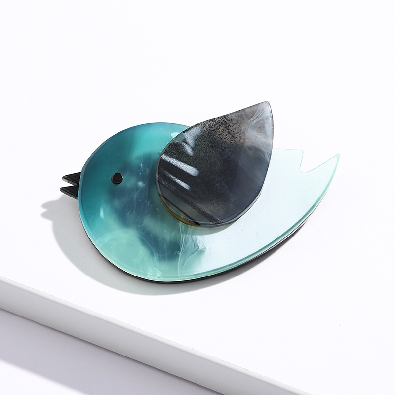 Trâm Cài Áo Hình Chú Chim Hoạt Hình Bằng Acrylic Kiểu Vintage Dễ Thương Cho Nam / Nữ