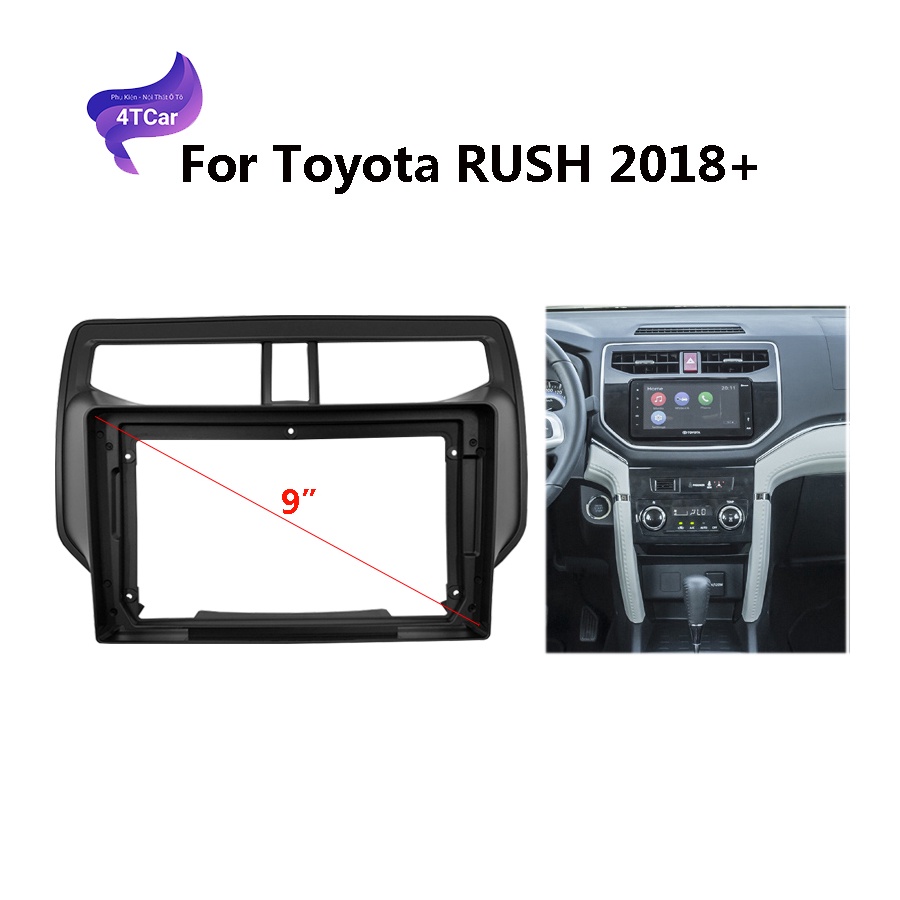 Mặt dưỡng Toyota Rush 2018-2019 (9 inch)