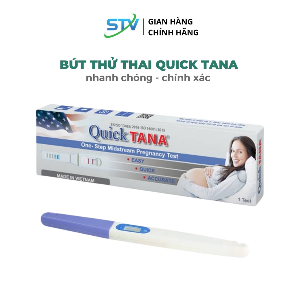 Bút Thử Thai Quicktana Tanaphar 2 Vạch Nhanh Chóng, Chính Xác Test Thử Thai Hai Vạch Sớm Hiệu Quả Tức Thì.