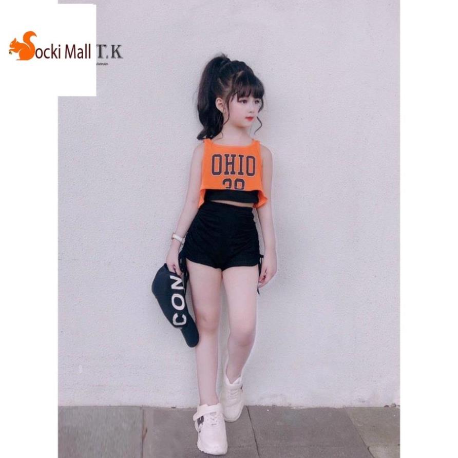 Bộ sport body ôm, thời trang, sành điệu cho bé gái- Socnaukids