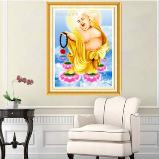 Tranh Đính Đá Phật Di Lặc LG-1571 - Kích Thước 50x65cm