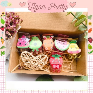 Kẹp Tóc - Kẹp Càng Cua🌸 Trong Suốt 5 Răng🌸 Đính Hình Nổi Nhiều Màu Sắc Rực Rỡ