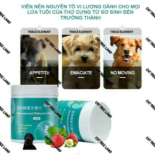 2 VIÊN NÉN CUNG CẤP KHOÁNG CHẤT, NGUYÊN TỐ VI LƯỢNG, VITAMIN, ĐẸP LÔNG CHO CHÓ MÈO