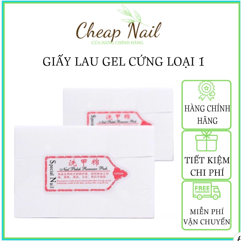 giấy lau gel chuyên dụng, chất liệu cứng dễ lau chùi