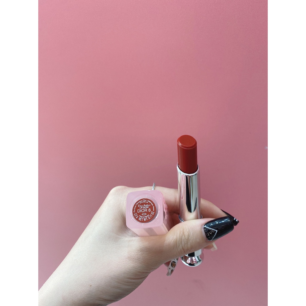 Son dưỡng Dior Addict Lip Grow màu Dior 8 Hot hàng mới về, ảnh Shop chụp
