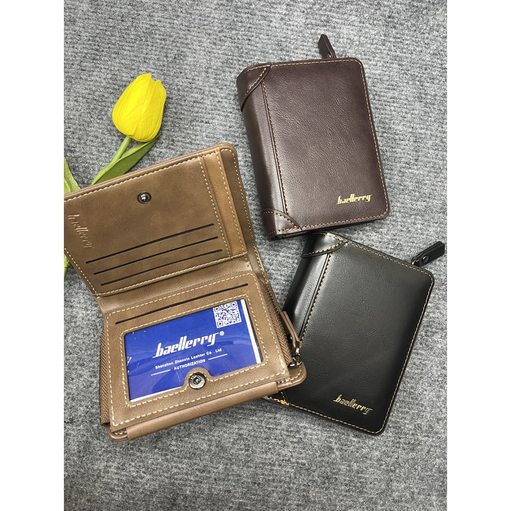 Ví nam bóp nam Baellerry, ví tiền cao cấp hàn quốc cầm tay ngắn đựng thẻ card - B6