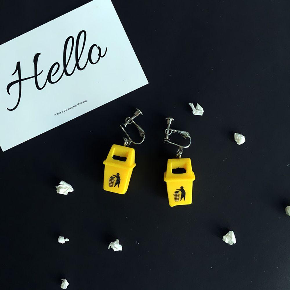 MAG 1 Đôi Bông Tai Hình Thùng Rác Sáng Tạo