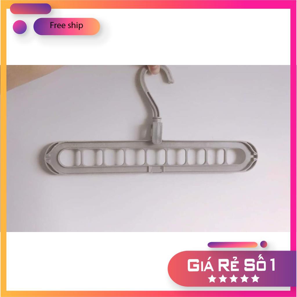 [SIÊU TIỆN LỢI] Móc treo quần áo đa năng tiện ích tiết kiệm diện tích, Móc áo quần đa nẵng 9 lỗ D2St
