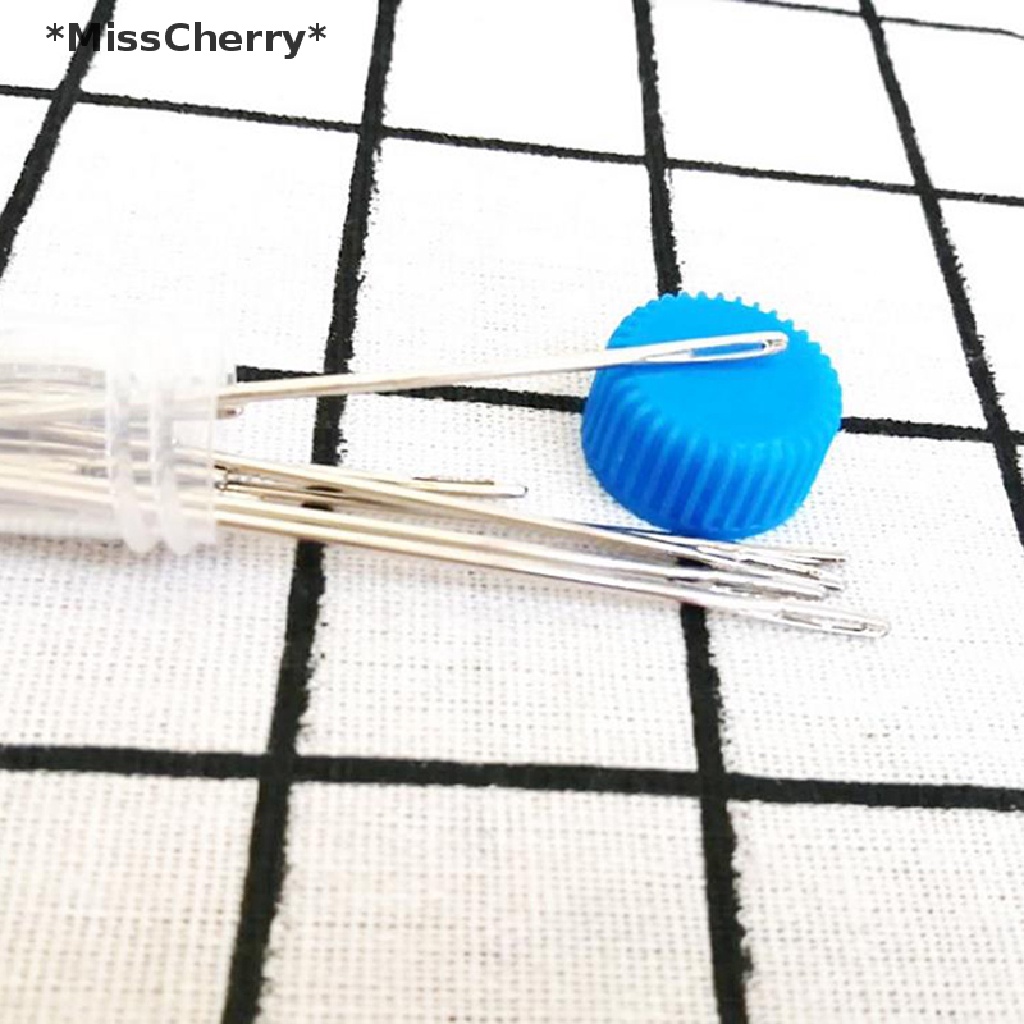 Bộ Kim May Vá Thủ Công Hình Đôi Mắt To Kèm Lọ Trong Suốt
