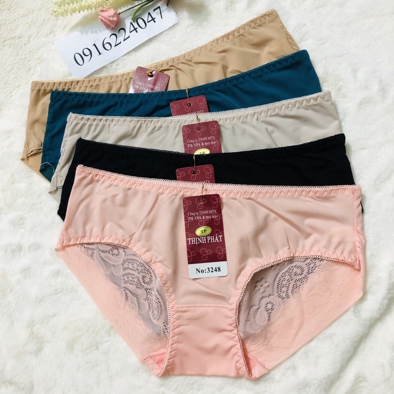 Set 5 Quần lót nữ Thịnh Phát không viền mông, quần chíp nữ cao cấp