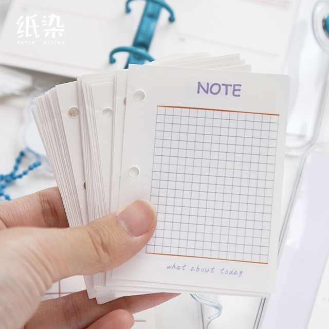 Giấy Refill Ruột Sổ Còng mini 3 lỗ Sổ Còng 3lỗ, Giấy sổ còng mini, ruột sổ còng mini