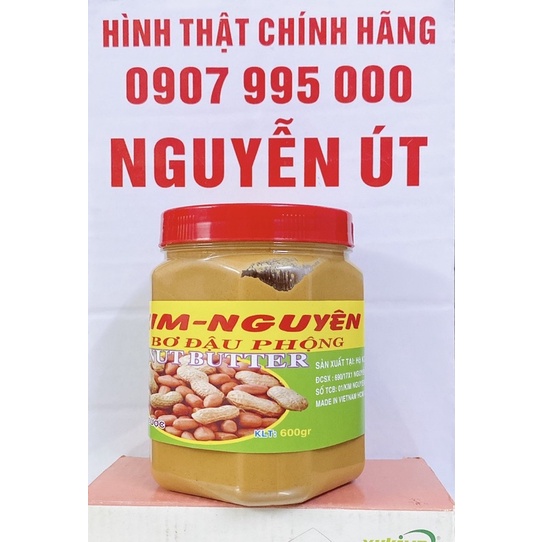 bơ đậu phộng kim nguyên hủ 600g