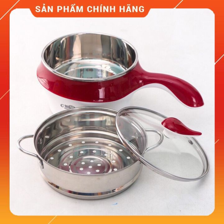 NỒI LẨU- CA NẤU MÌ 2 TẦNG MINI ĐA NĂNG, CHIÊN, HẤP, LẨU, RÁN SIÊU TIỆN LỢI