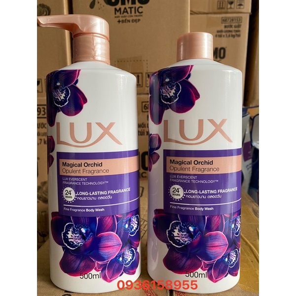 combo 2 chai Sữa tắm Lux 500ml + 500ml mầu tím