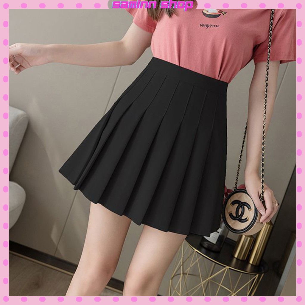 Chân váy chữ a ngắn lưng cao công sở xếp ly, chân váy xếp ly ngắn kiểu tennis SS51 | BigBuy360 - bigbuy360.vn