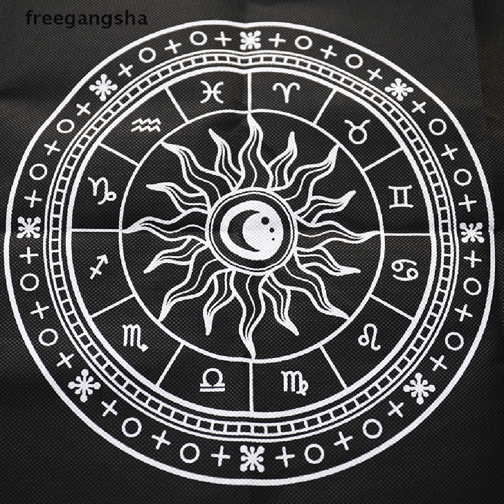 Khăn trải bàn tarot bói toán bằng vải họa tiết runes ma thuật