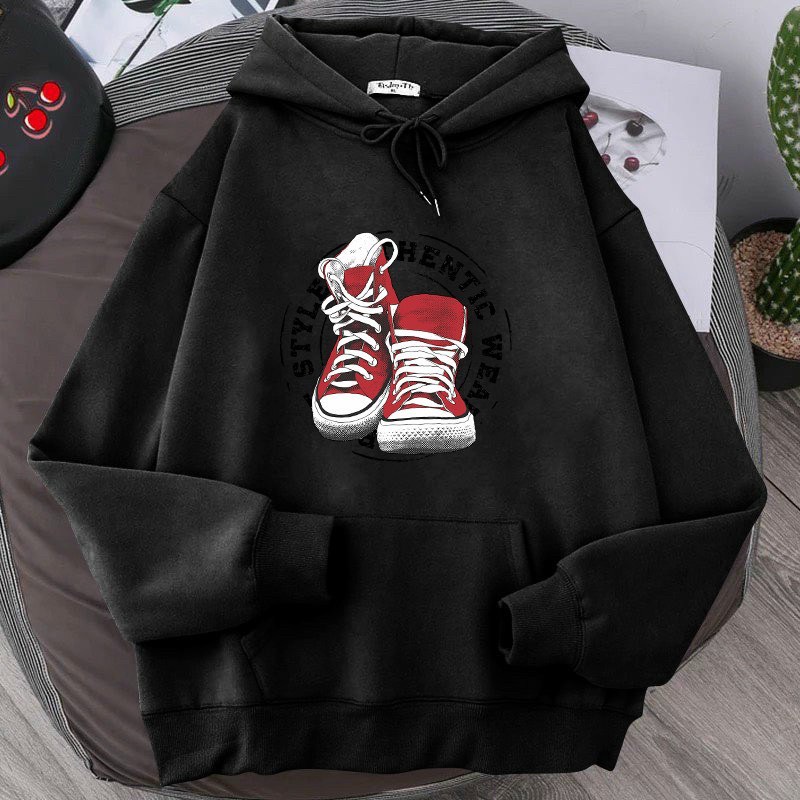 [ HÓT TREND ] ÁO KHOÁC NỈ PHOM NAM NỮ IN ĐÔI GIÀY CỰC CHẤT NHIỀU MÀU BB HOODIE