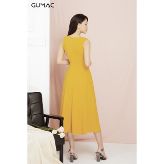 Đầm sát nách basic GUMAC MSV11922_VANG
