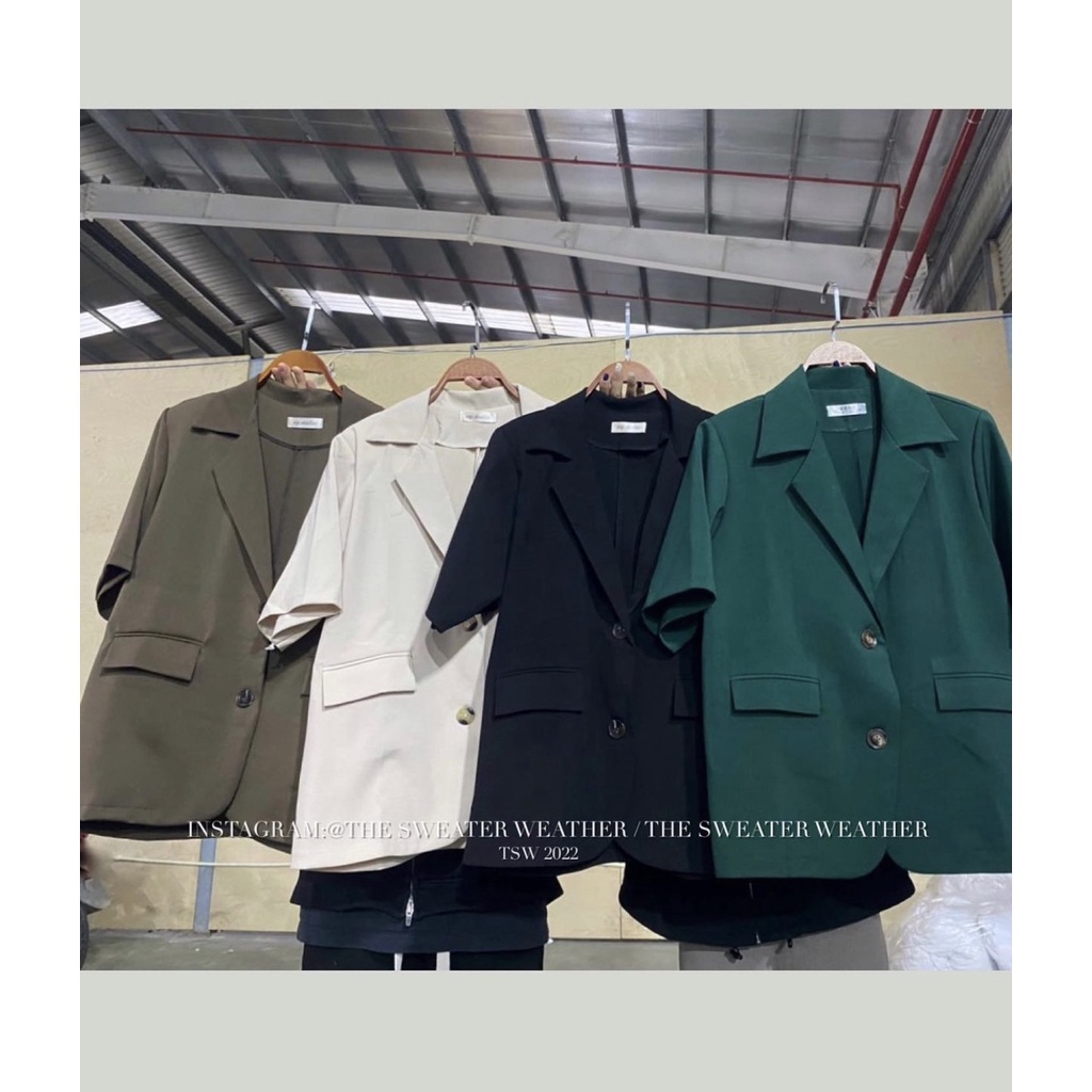 Áo blazer Áo vest cộc tay nữ chất liệu linen cao cấp phong cách hàn quốc Dorastyle
