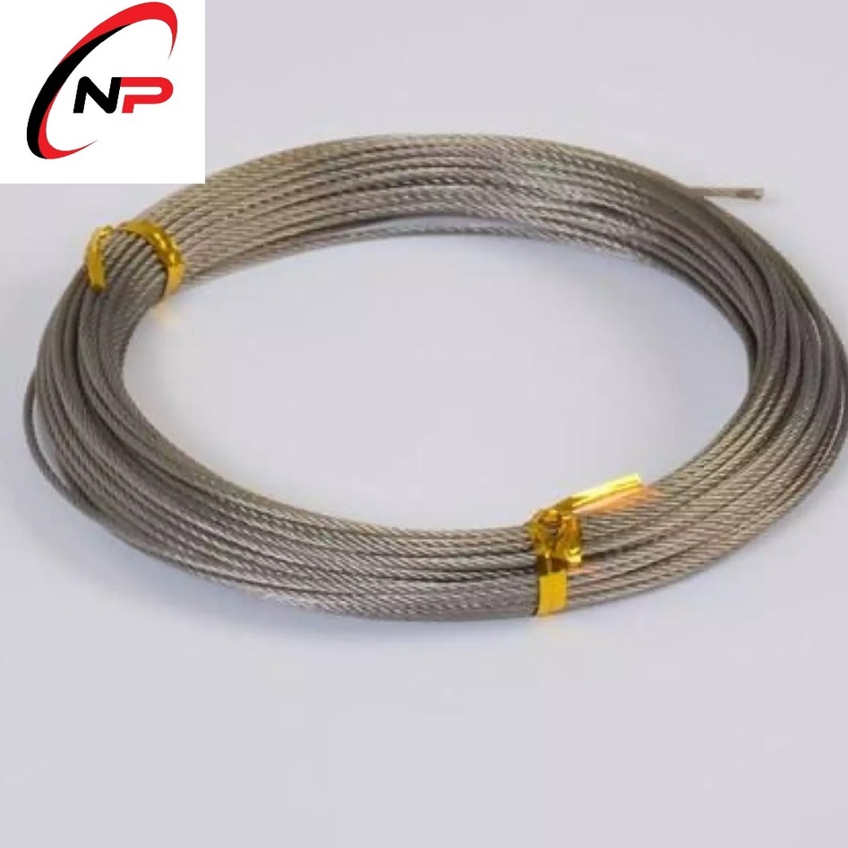Dây Cáp Inox 304 2mm loại tốt chống rỉ sét,ăn mòn.làm dây phơi quần áo,trang trí nhà cửa...Size 10met 20met 30met 40met.
