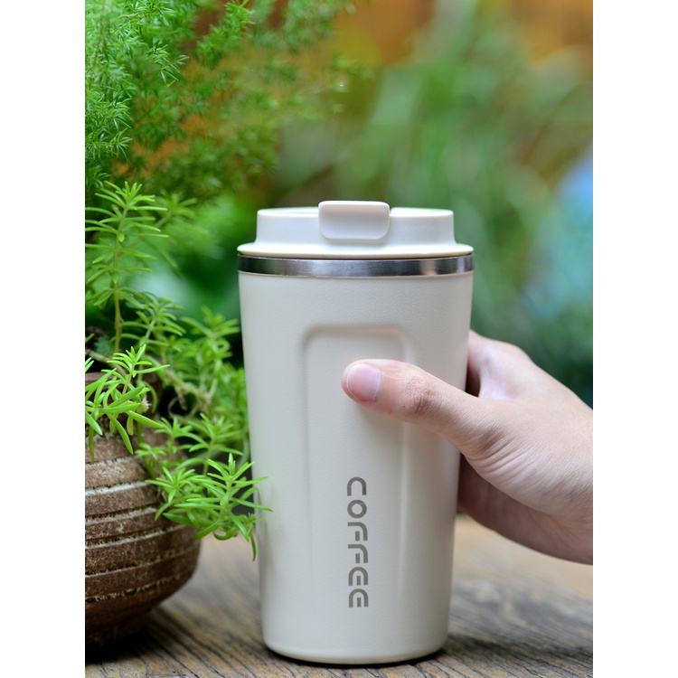 Ly Giữ Nhiệt Mini Coffee Holic inox 304 Đựng Nước Cốc Giữ Nhiệt Coffee Có Nắp Chống Tràn TTHOME