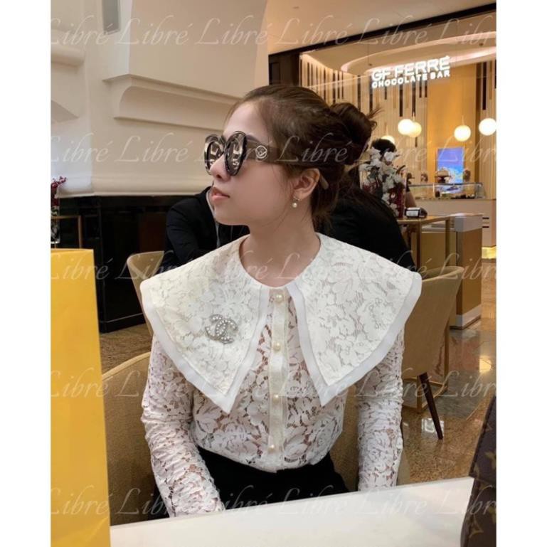 ÁO REN TRẮNG CỔ THUỶ THỦ