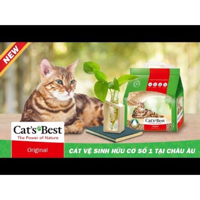 [Mã PETHOT giảm 8% đơn 199K] Cát gỗ hữu cơ Cat’s Best Original 5l