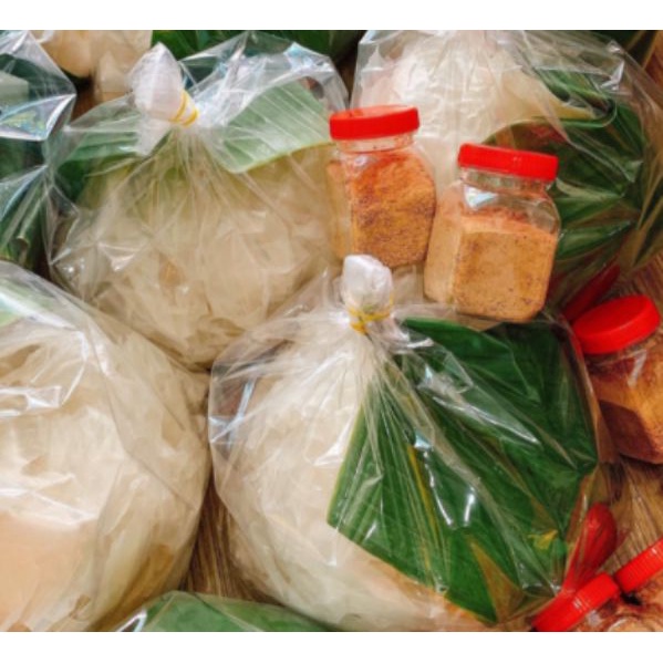 Combo 0.5kg Bánh tráng rìa phơi sương + 100g muối nhuyễn Tây Ninh loại ngon nhất- banhtrangtayninhtnfood-nanasitoanquoc