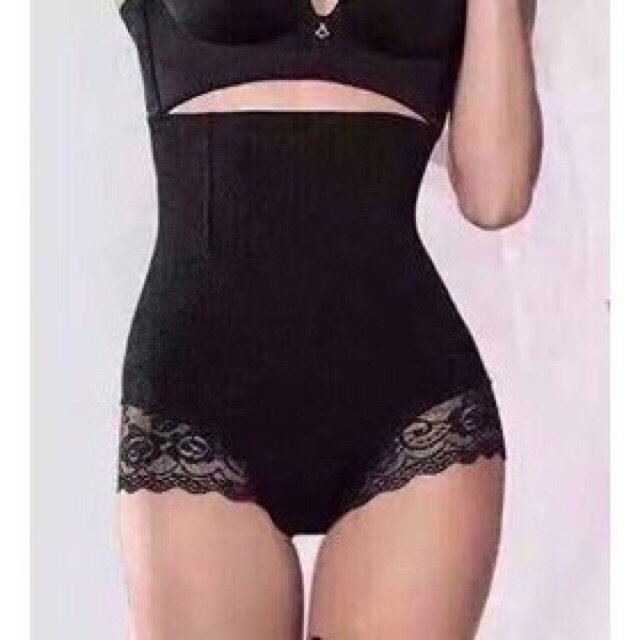 Quần gen đùi cao cao chống cuộn có ren loại xịn | BigBuy360 - bigbuy360.vn