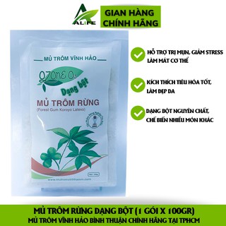 Mủ trôm sạch dạng bột Vĩnh Hảo Ozone không đường 100gr. Mủ trôm không đường chính hãng - Alife