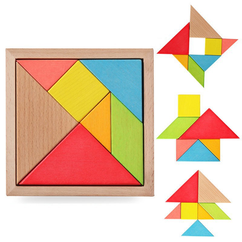 Đồ chơi ghép hình trí tuệ Tangram cho bé