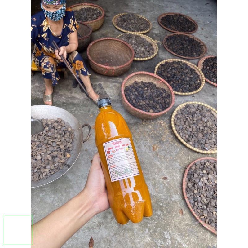 1lít Cốt Rượu Gừng, nghệ và hạt gấc rất tốt cho phụ nữ giá nhà làm