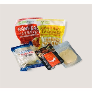 COMBO ĐẦY ĐỦ TOKBOKKI SỐT CAY VÀ BÁNH GẠO LẮC PHÔ MAI