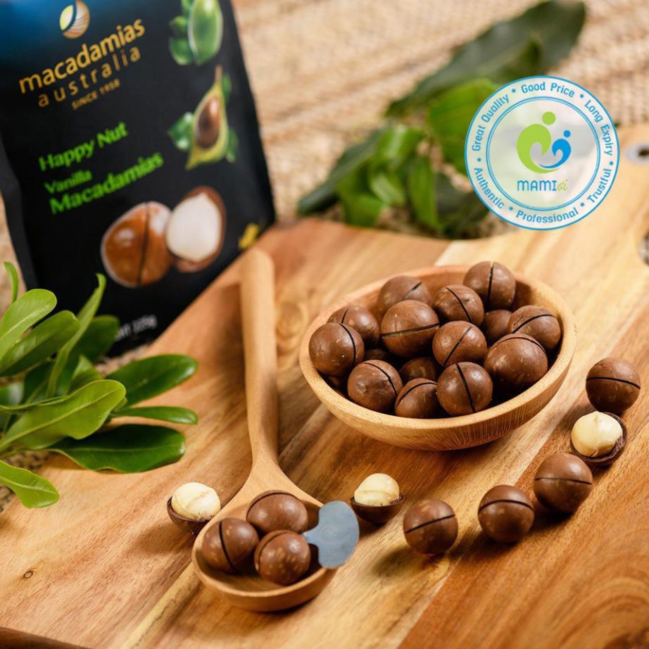 Hạt macca (225g) nguyên vỏ giúp đẹp da, giảm cholesterol, tốt cho tim mạch Macadamias Australia, Úc