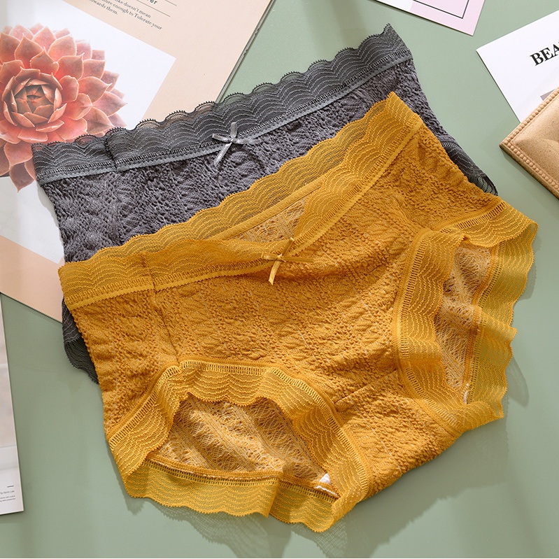[Combo5 ] Quần Lót Nữ Cotton Dệt Kim 100% kháng khuẩn, viền ren ôm sát thoải mái thoáng mát tôn vòng 3 gợi cảm REN001