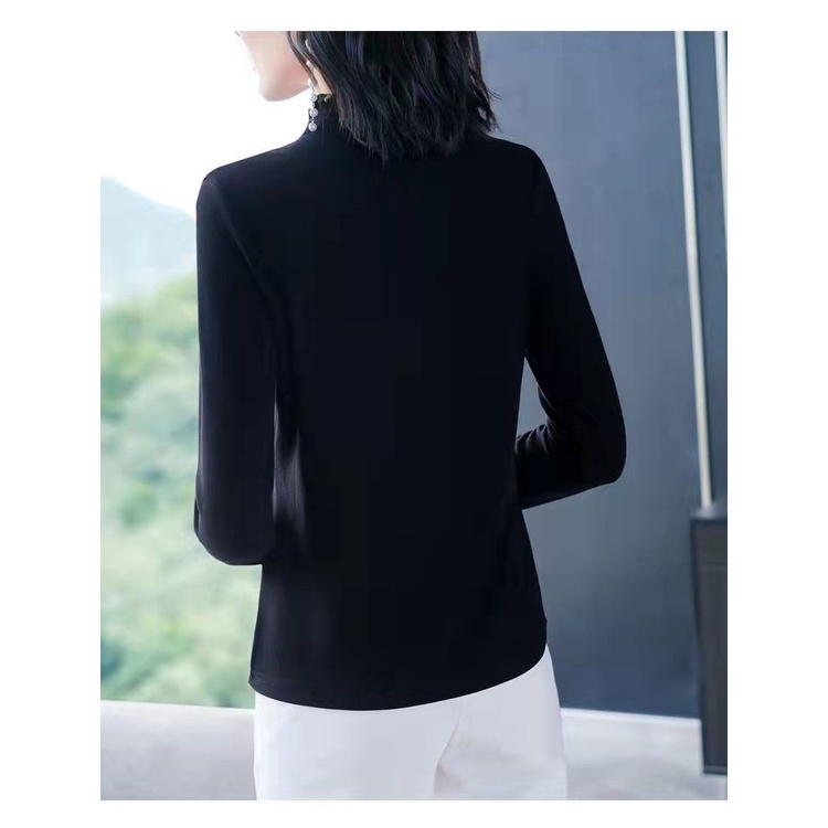 Áo thun dài tay phong cách phương Tây thời trang thu đông dành cho nữ