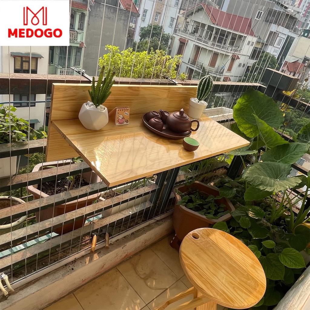 Bàn treo ban công MEDOGO thiết kế mới, bàn trang trí và làm việc BBC-04