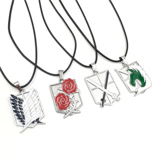 Anime Tấn Công Titan Tấn Công Khổng Lồ Điều Tra Quân Đoàn Logo Vòng Cổ Mặt Dây Chuyền Kim Loại Choker Phụ Kiện Thời Trang