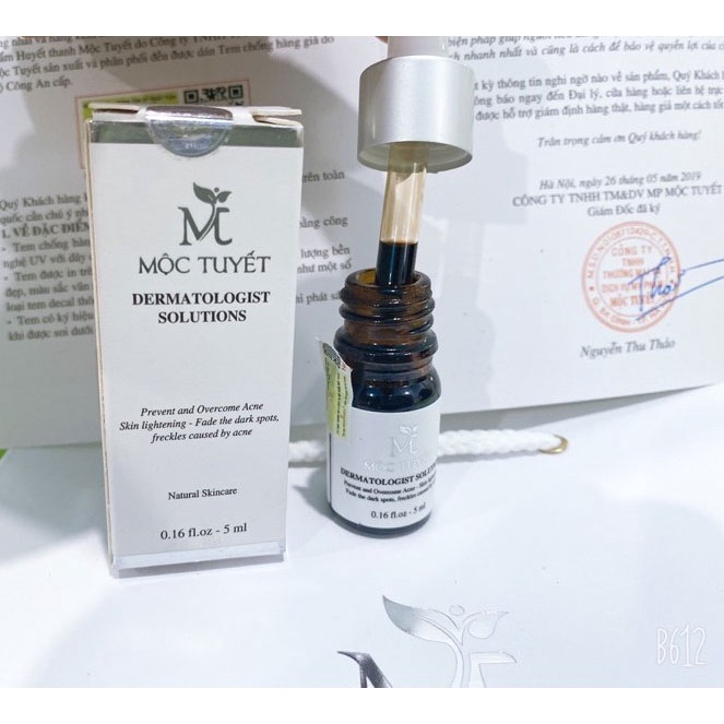 Serum huyết thanh mụn Mộc Tuyết, sạch mụn dưỡng da trắng mịn màng