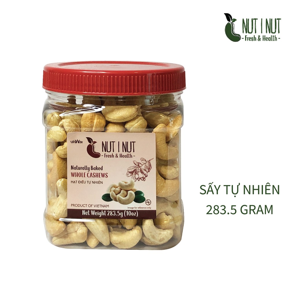 Hạt điều NUT I NUT sấy tự nhiên nguyên hạt hũ 283.5 gram