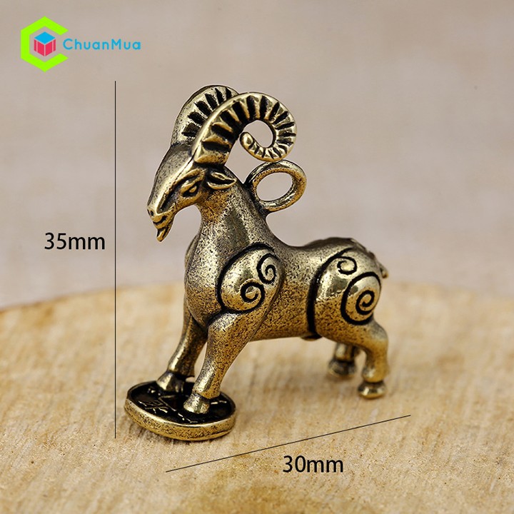 Móc Khóa Con Dê Vàng Đắc Lộc
